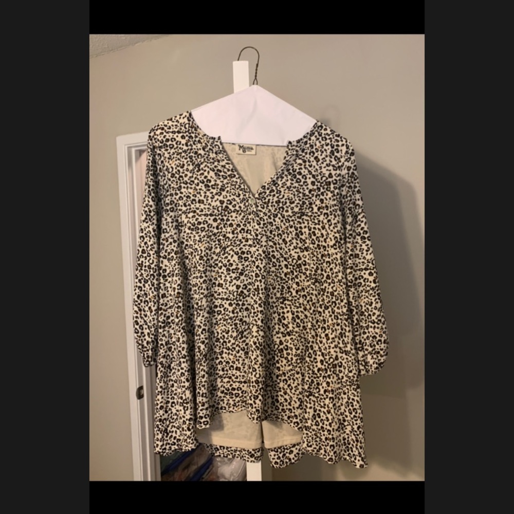 Show Me Your Mumu Cheetah Perveen Tunic